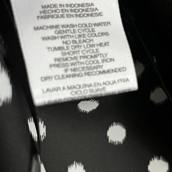 Anne Klein Polka Dot Sleeveless Blouse XSP - Picture 6 of 8